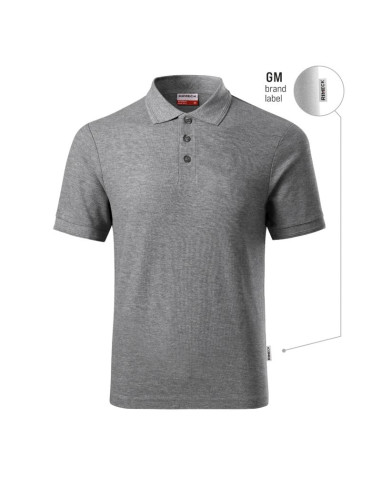 Koszulka polo męska reserve (ciemnoszary melanż (brand label))