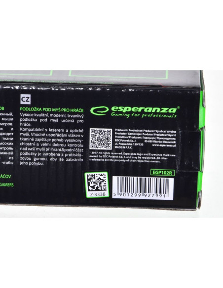 Esperanza esperanza podkładka gaming pod mysz flame mini egp101r