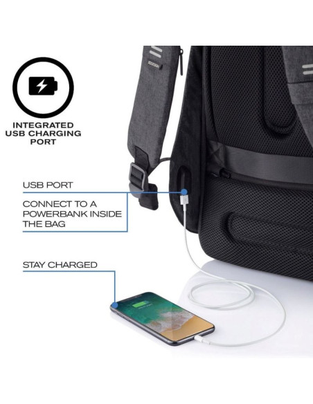 Xd design plecak antykradzieżowy bobby hero small czarny p/n: p705.701