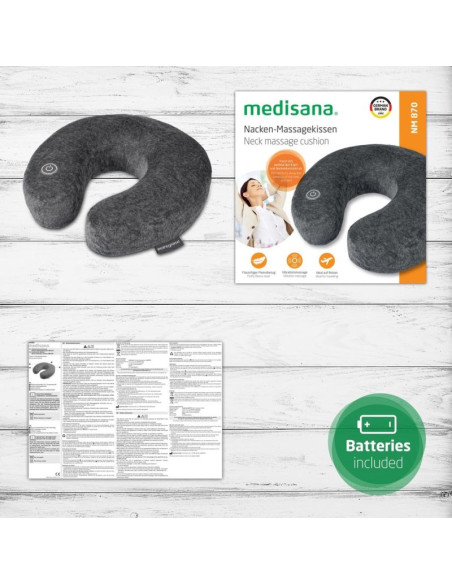 Wibracyjna poduszka podróżna na kark medisana nm 870