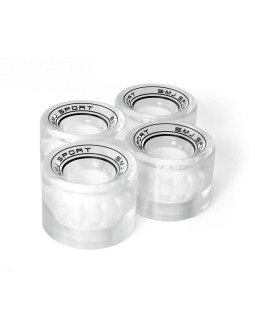 Kółka do fiszki 60 x 45 mm półprzezroczyste białe