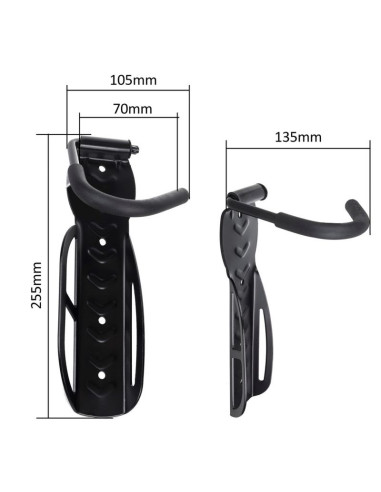 Maclean rowerowy uchwyt ścienny pionowy, stal, max obciążenie 30kg mc-432