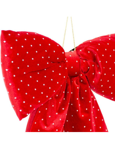 Kokarda dekoracyjna czerwona 39x50cm mica