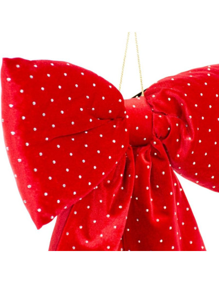 Kokarda dekoracyjna czerwona 39x50cm mica