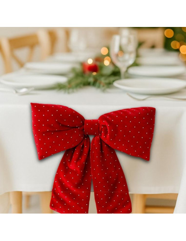 Kokarda dekoracyjna czerwona 39x50cm mica