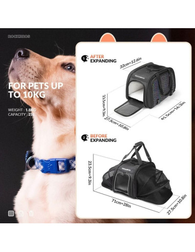 Rockbros torba rowerowa transportowa dla zwierząt