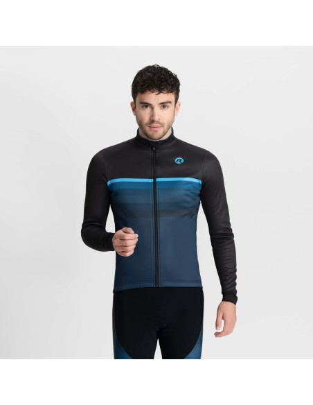 Rogelli kurtka zimowa hero ii czarno-niebieska m