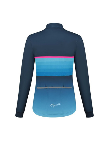 Rogelli bluza damska impress ii niebiesko-róż l