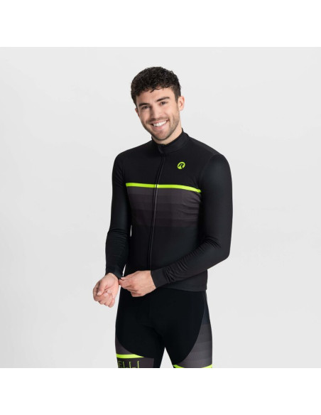 Rogelli koszulka dł.rękaw hero ii fluor m