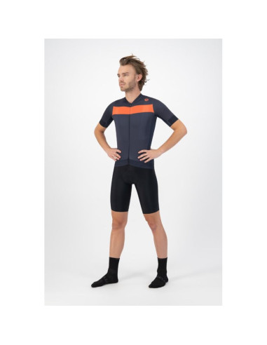 Rogelli koszulka męska prime nieb-pomarańcz l