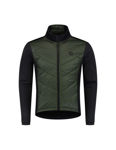 Rogelli kurtka zimowa wadded ii zielono-czarna l