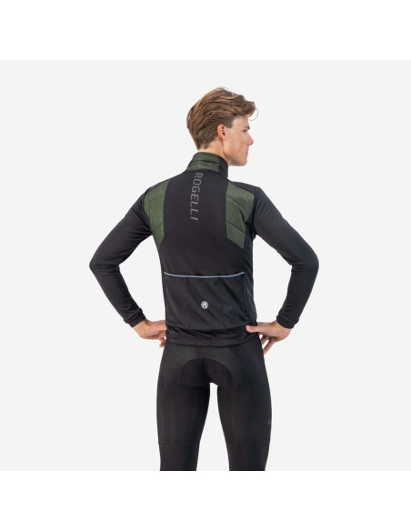 Rogelli kurtka zimowa wadded ii zielono-czarna 3xl