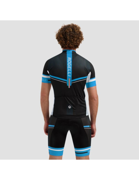 Rogelli koszulka gara mostro ii czarno-niebie 4xl