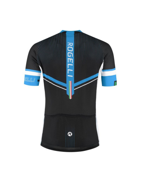 Rogelli koszulka gara mostro ii czarno-niebie 7xl