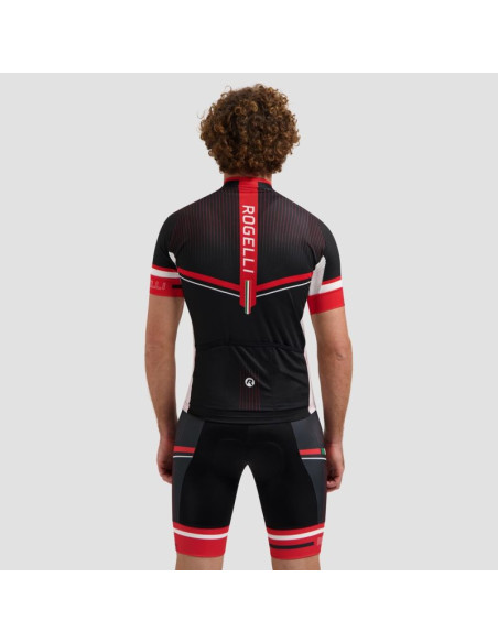 Rogelli koszulka gara mostro ii czarno-czerwo 6xl