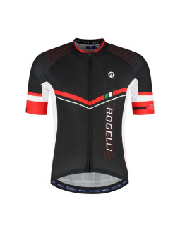 Rogelli koszulka gara mostro ii czarno-czerwo 7xl