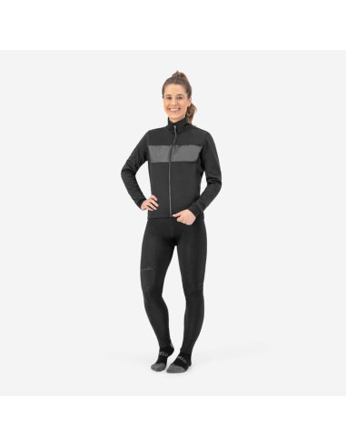 Rogelli kurtka zimowa damska attq szaro-czarna xl