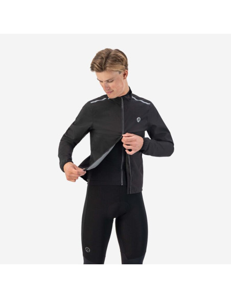 Rogelli kurtka p. deszczowa distance czarna 2xl