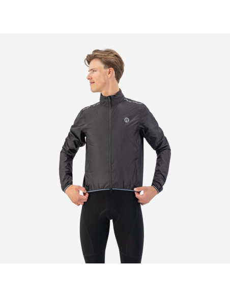 Rogelli kurtka p. deszczowa essential czarna 2xl