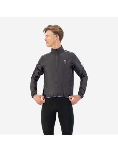 Rogelli kurtka p. deszczowa essential czarna 3xl