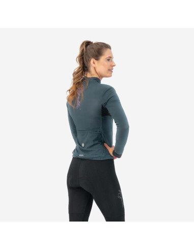 Rogelli bluza damska distance szaro-różowa s