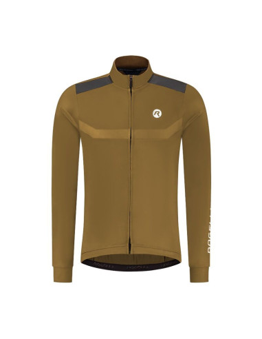 Rogelli koszulka dł. rękaw mono brązowa l