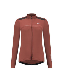 Rogelli koszulka dł. rękaw damska mono brązowa xs