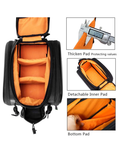 Rockbros torba rowerowa na bogażnik as6-1bk