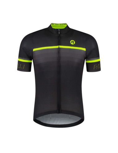 Rogelli koszulka hero ii czarny-fluor s