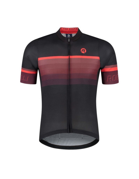 Rogelli koszulka hero ii czarno-bordowa 5xl