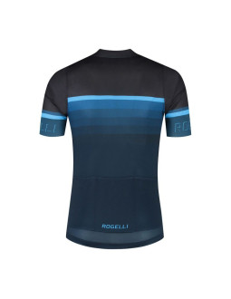 Rogelli koszulka hero ii czarno-niebieska 4xl 2