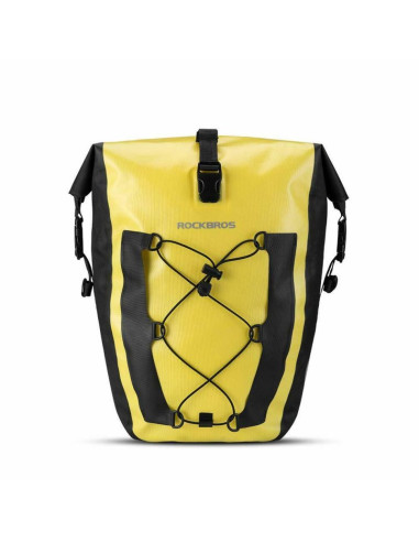 Rockbros torba na bagażnik rowerowy żółta