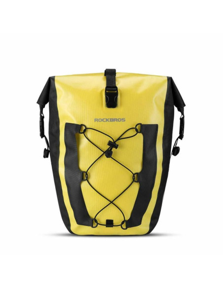 Rockbros torba na bagażnik rowerowy żółta
