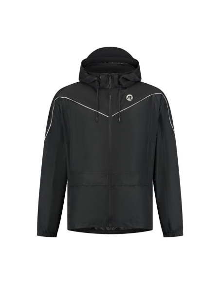 Rogelli kurtka na deszcz essential czarna xl