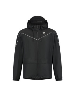 Rogelli kurtka na deszcz essential czarna 2xl
