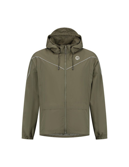 Rogelli kurtka na deszcz essential zielona 3xl