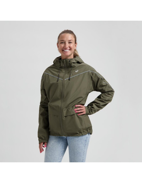 Rogelli kurtka na deszcz essential zielona 3xl