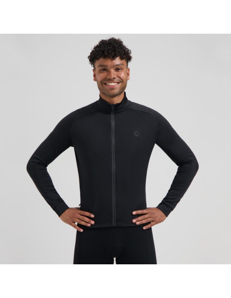 Rogelli koszulka dł. rękaw essential ii czarna 6xl