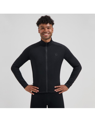 Rogelli koszulka dł. rękaw essential ii czarna 7xl