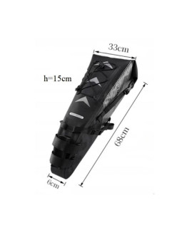 Rockbros torba podsiodłowa rolowana 10l czarna 2