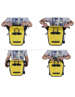 Rockbros torba na bagażnik boczna as-003-1y żółta 2