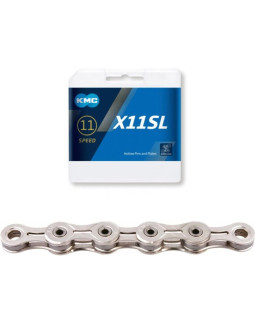 Kmc łańcuch x11' sl 118 ogniw srebrny box