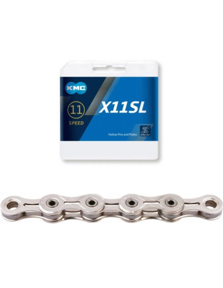 Kmc łańcuch x11' sl 118 ogniw srebrny box