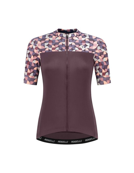 Rogelli koszulka essential graphic bordo-koral m