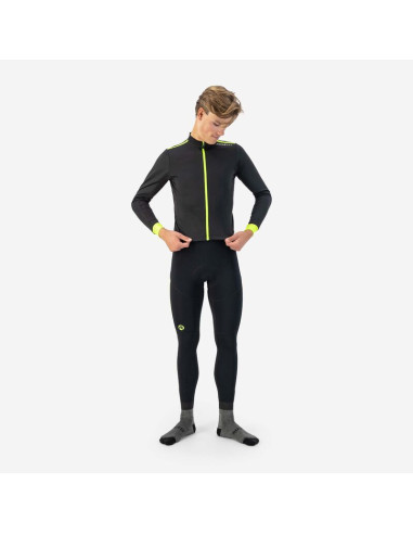 Rogelli koszulka dł. rękaw core czarny-fluor xl