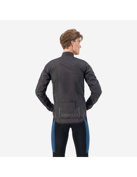 Rogelli kurtka przeciwdeszczowa core czarna 2xl