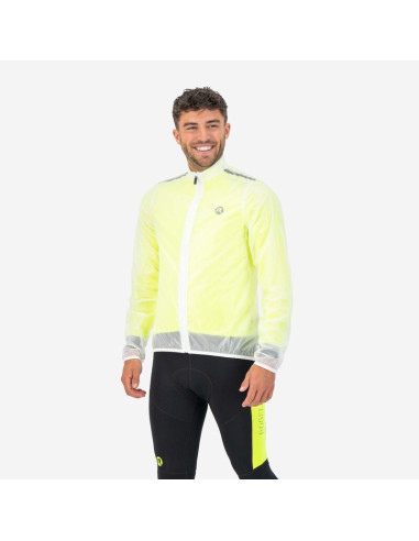 Rogelli kurtka p. deszczowa emergency biała xl