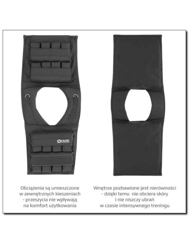 Kamizelka treningowa z obciążeniem 16kg cordura hms kto16