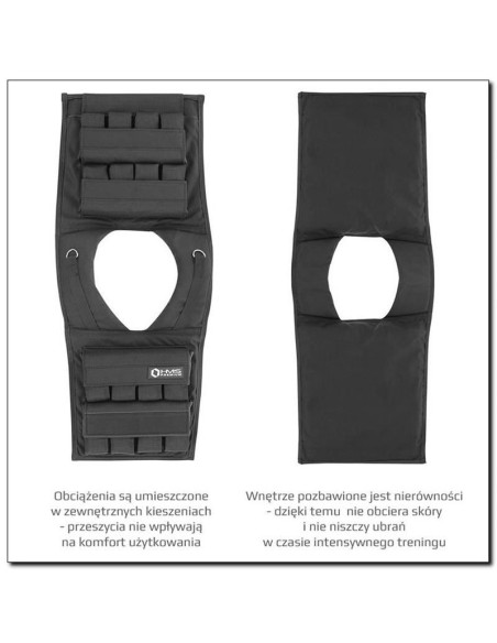 Kamizelka treningowa z obciążeniem 16kg cordura hms kto16