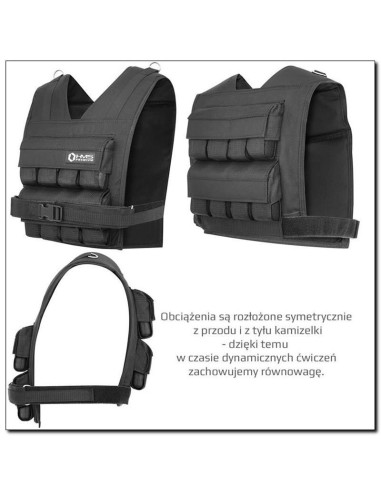 Kamizelka treningowa z obciążeniem 16kg cordura hms kto16